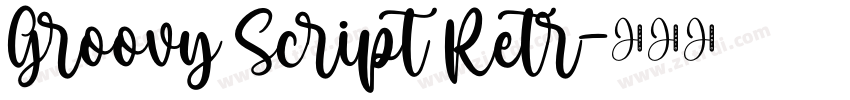 Groovy Script Retr字体转换
